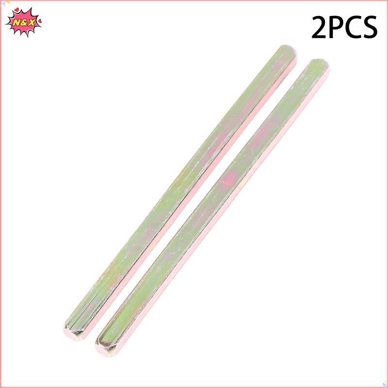 N & X 2 Chiếc Chiều Dài Bên 8 Mm Cửa Lo Truyền Cần Lo Thân Vuông Sắt Tay Cầm Cửa Thanh Kết Nối Cửa L