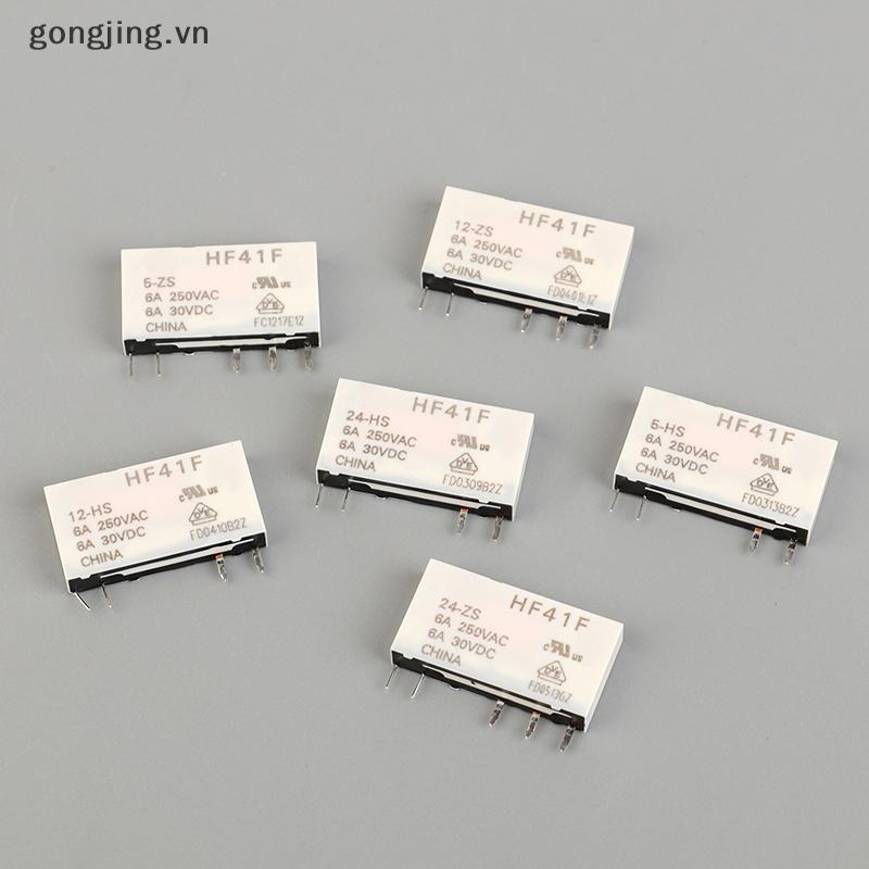 Gongjing HF41F-24-ZS HF41F-12-ZS HF41F-5-ZS HF41F-5-HS HF41F-12-HS HF41F-24-HS Rơle công nghiệp Subm
