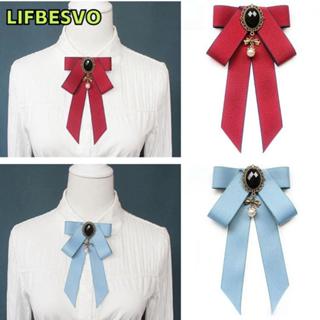 Lifbesvo Nơ Trâm Cài, Phụ Kiện Trang Sức Hợp Kim Thắt Nơ, Kim Cương Giả Trang Trí Cổ Cà Vạt Áo Sơ Mi Cổ Pin