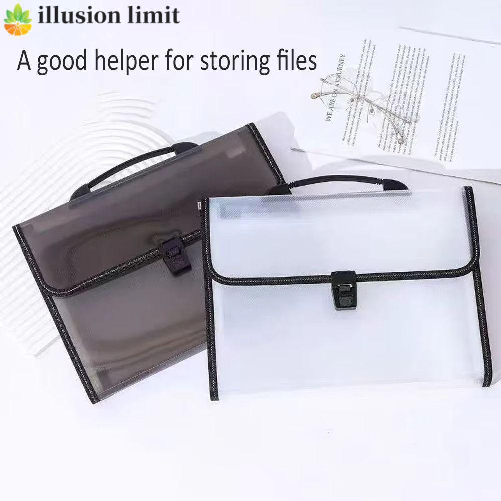 ILLUSION LIMIT Accordion File Folder 13 Túi Cặp Cặp Sinh Viên