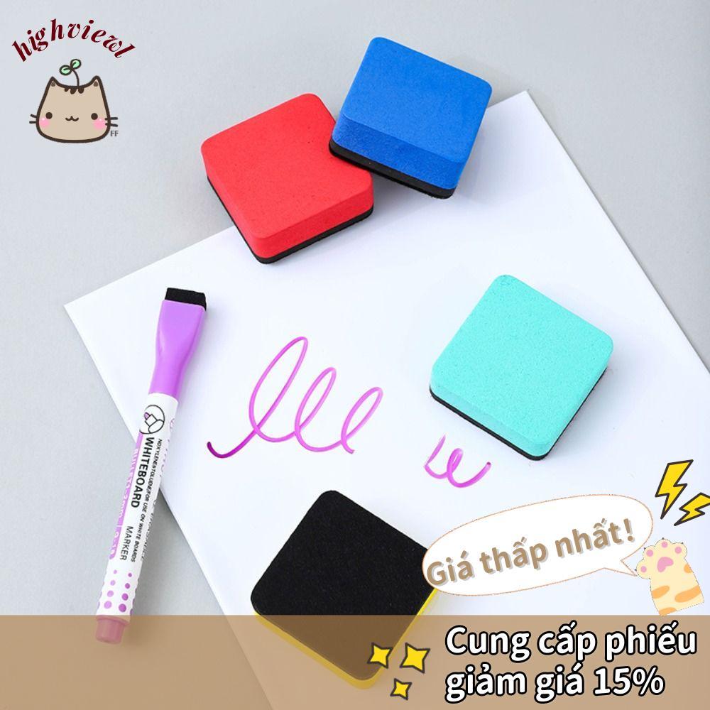 HIGHVIEWLS Whiteboard Dry Eraser, Square Multi-color Whiteboard Eraser, Portable Marker Cleaner Scho