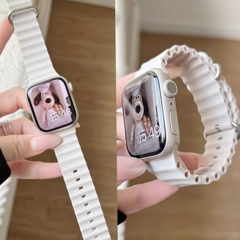 Dây đeo tay silicon dây đeo đại dương Tương thích với Apple Watch Ultra Series 9 8 7 6 5 3 SE iWatch