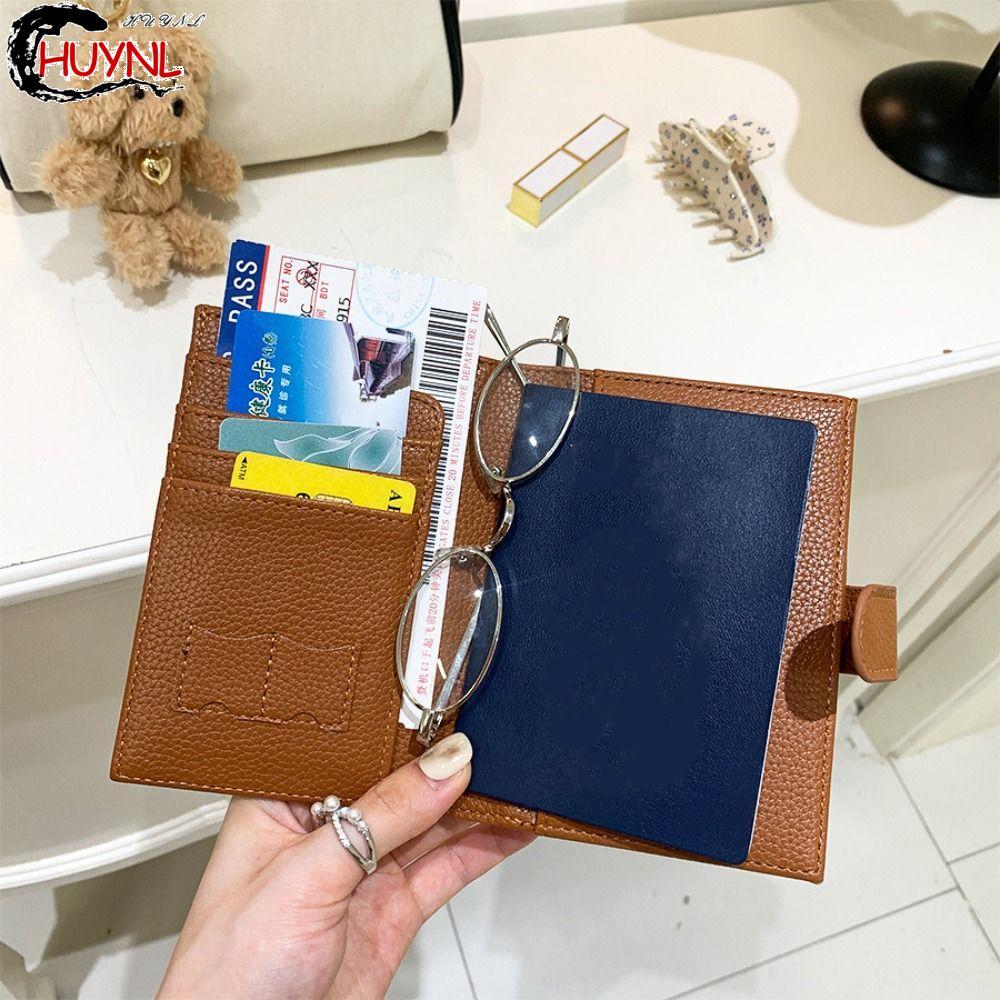 Túi Đựng Hộ Chiếu PU RENDZ, Hộp Đựng Thẻ Hộ Chiếu Ví Du Lịch, Hộp Đựng Vé Di Động Đa Năng Máy Bay Ch