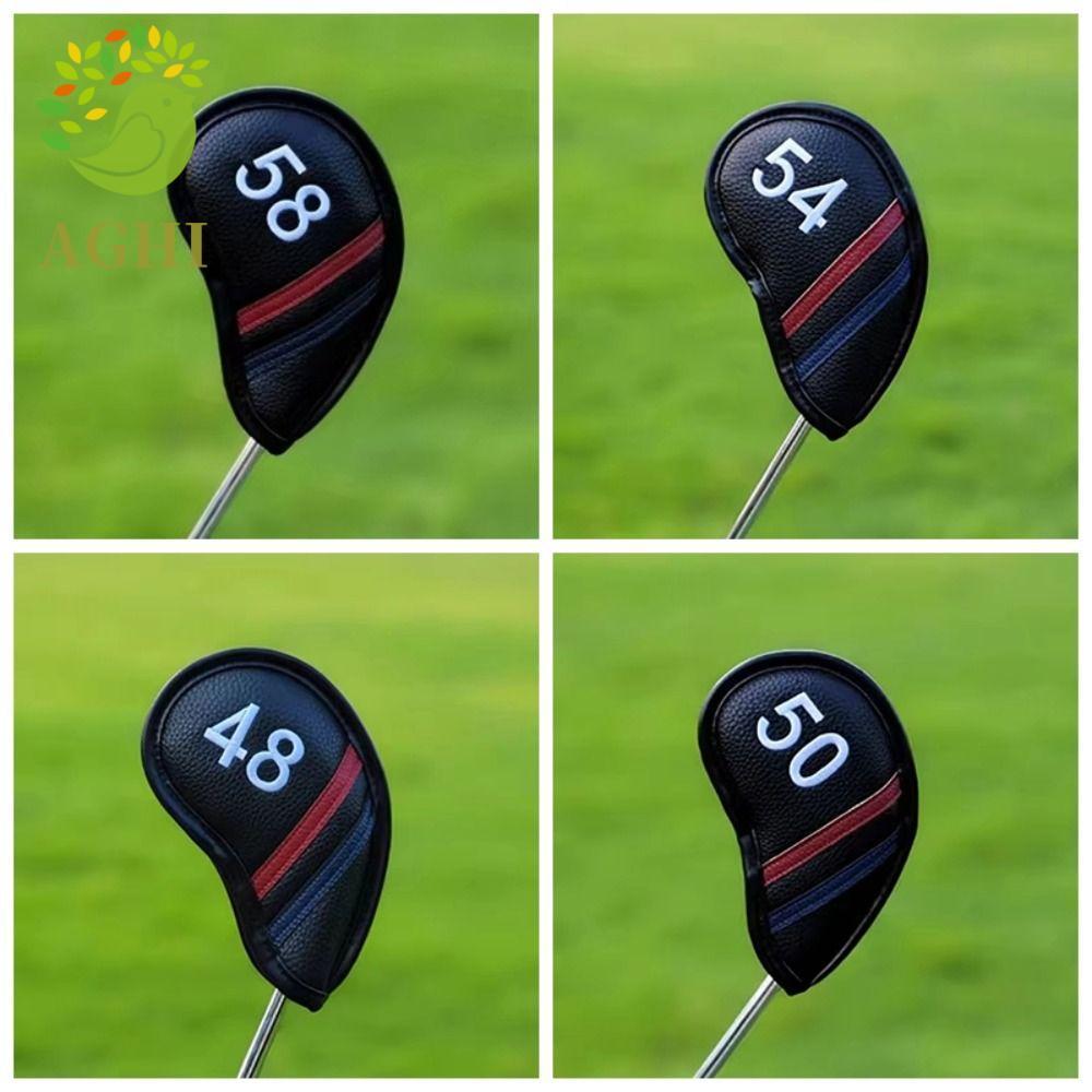 BLAZELINK Golf Wedge Cover, PU Leather Angle Club Sand Wedge Headcover, Universal Big Number 56 58 6