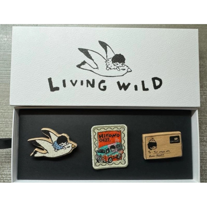 [Chính hãng] POPMART Hirono Living Wild Stray Road Bộ huy hiệu Quà tặng