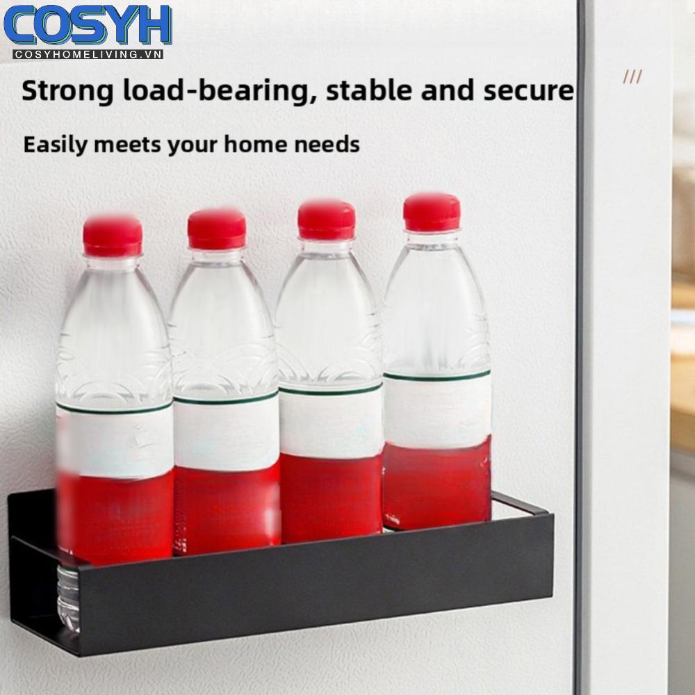 <cosyh>Magnetic Spice Rack Sleek Finish No Drilling Required Holds Jars And Spices