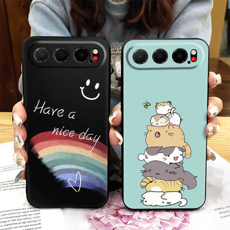 ZTE Nubia Air Case Cho Bé Gái Bé Trai Đơn Giản Màu Trơn Hoạt Hình Dễ Thương Thanh Niên Tản Nhiệt Ốp 