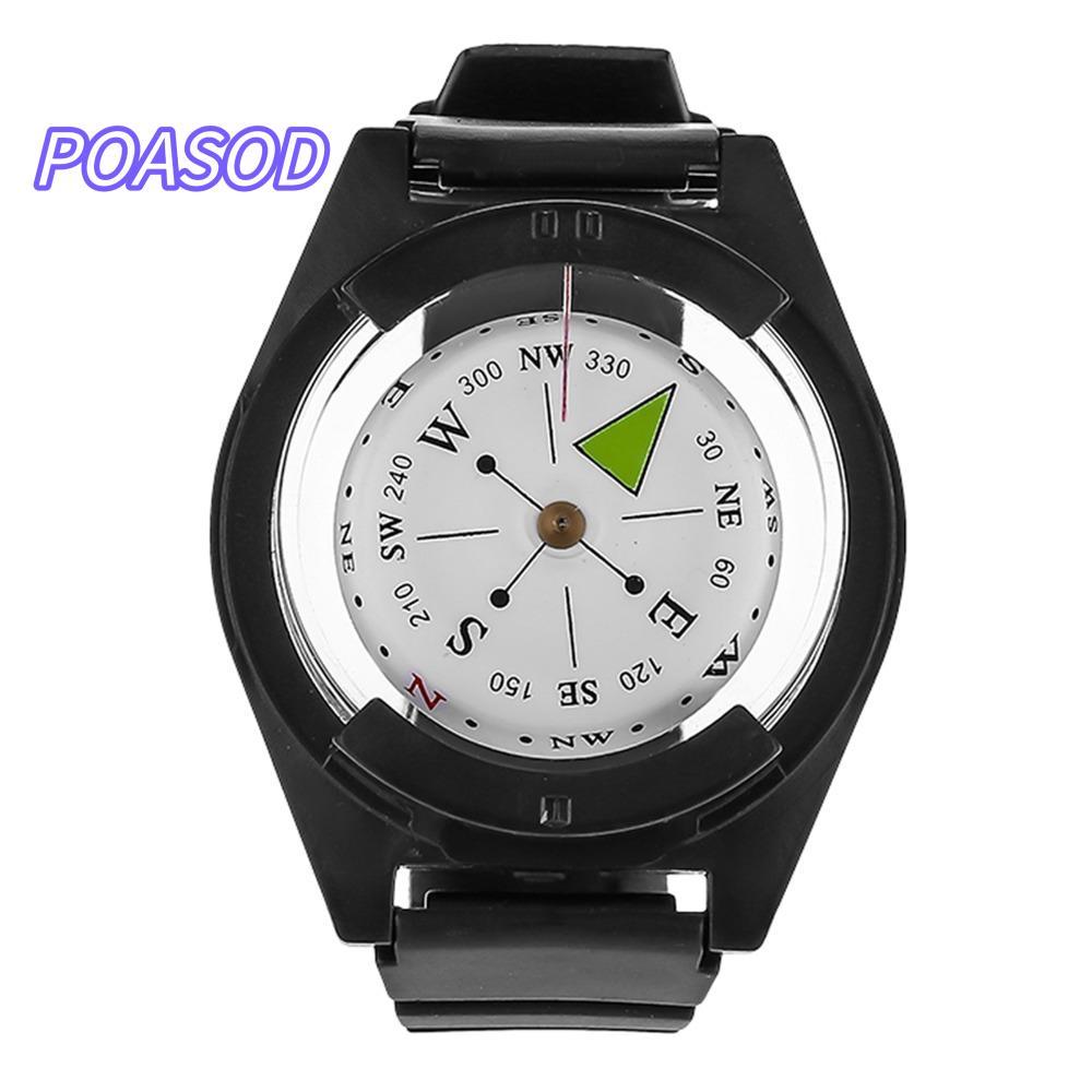 La bàn ngoài trời MAYSHOW, La bàn đồng hồ đeo tay silicon có thể điều chỉnh, La bàn định hướng Mini 