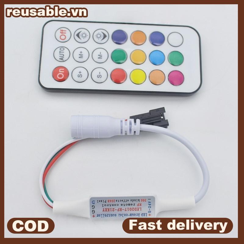 RE 1 Bộ Điều Khiển Từ Xa Không Dây RF DC5V / 12V / 24V Mini Bộ Điều Khiển LED 3PIN Cho Màu Giấc Mơ W