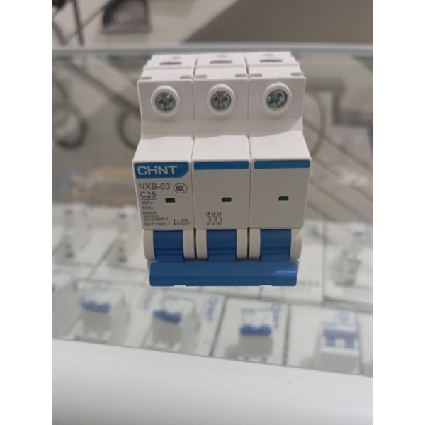⚡ Aptomat MCB 3 Pha CHINT NXB3-25 – 25A