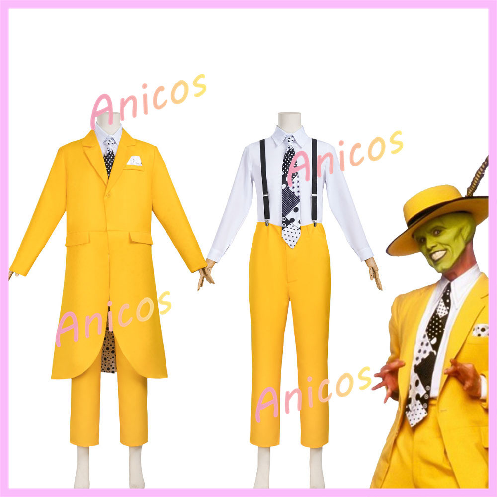 Cosplay Jim Carrey - Người đàn ông đeo Mặt nạ, phù hợp hóa trang Halloween