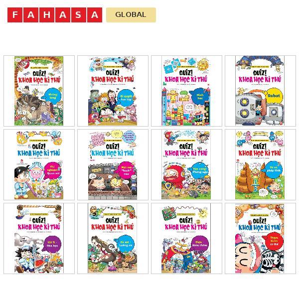 Sách Quiz Khoa Học Kì Thú - Thí Nghiệm-Quan Sát/Bí Quyết Học Tập/Hình Học/Robot/Khủng Long/Vật Lí-Hó