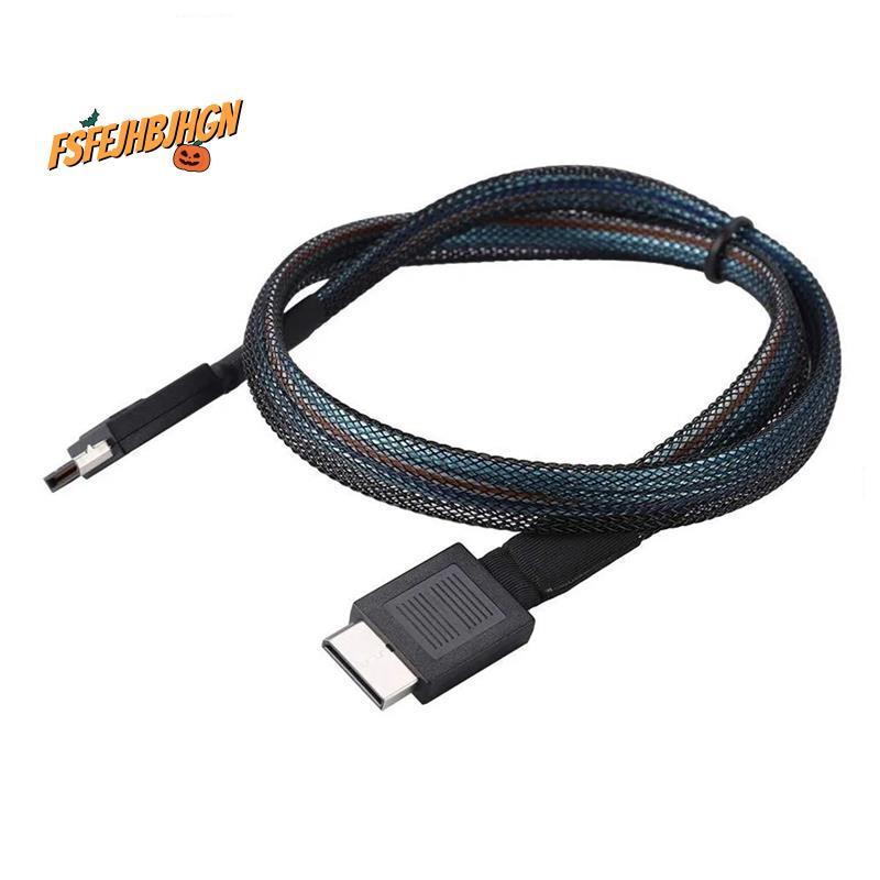 Cáp PCIE4.0 MINI SAS 24Gbps Cáp nối dài dữ liệu Oculink SFF-8611 sang SFF-8611 Đường truyền dữ liệu 