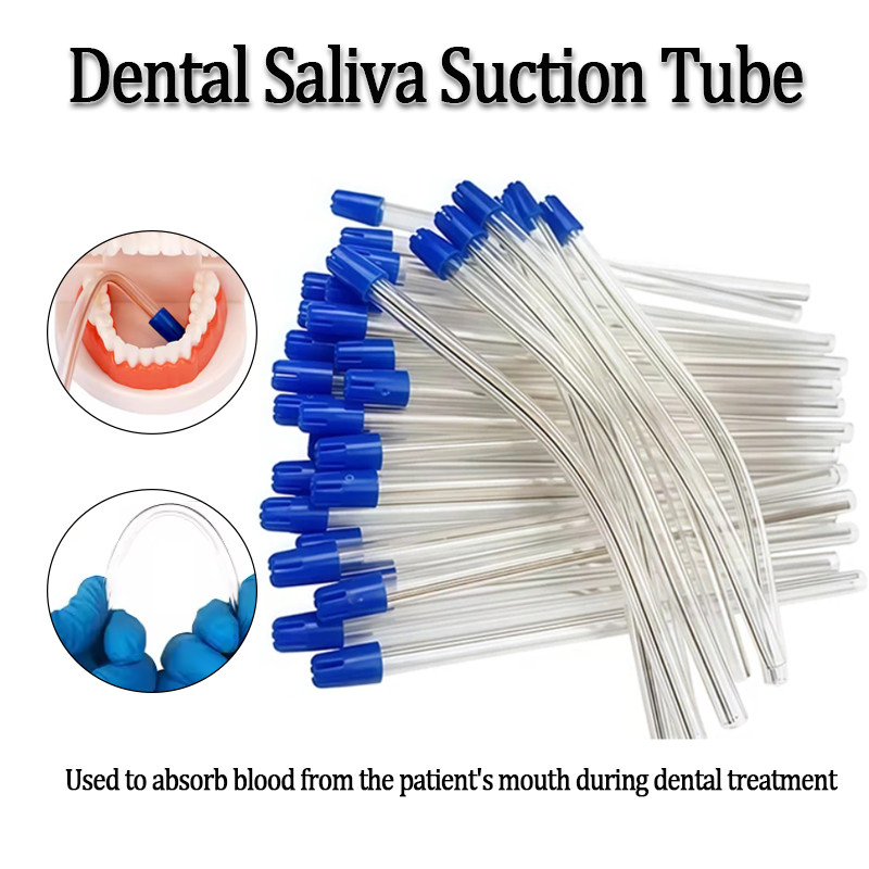 100 Chiếc Nha Khoa Yếu Ống Hút Nước Bọt Ejector Dùng Một Lần Nước Bọt Ejector Âm Lượng Thấp Máy Hút 