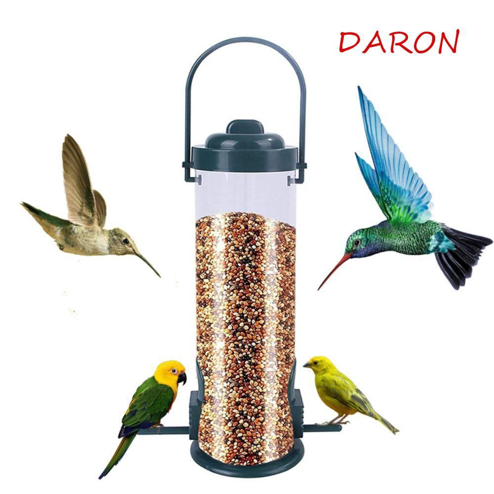 DARON Pet Feeder Hình trụ Đồ dùng cho thú cưng chống nước Myna Hộp đựng thức ăn cho chim trong nhà b