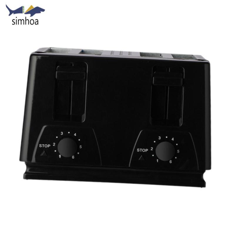 4 lát Máy nướng bánh mì đa chức năng Bảng điều khiển độc lập đôi tự động có thể điều chỉnh cho bánh quế Sandwich Bagels