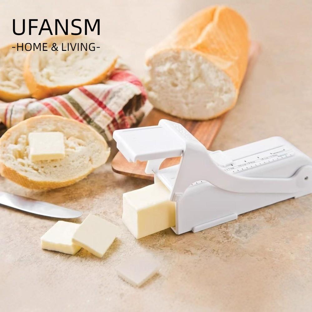 Máy cắt bơ UFASM, Dụng cụ làm bánh có dấu đo Máy thái bơ dính, Dụng cụ nhà bếp có thể điều chỉnh chất lượng Hộp đựng phô mai bơ Bánh mì nướng