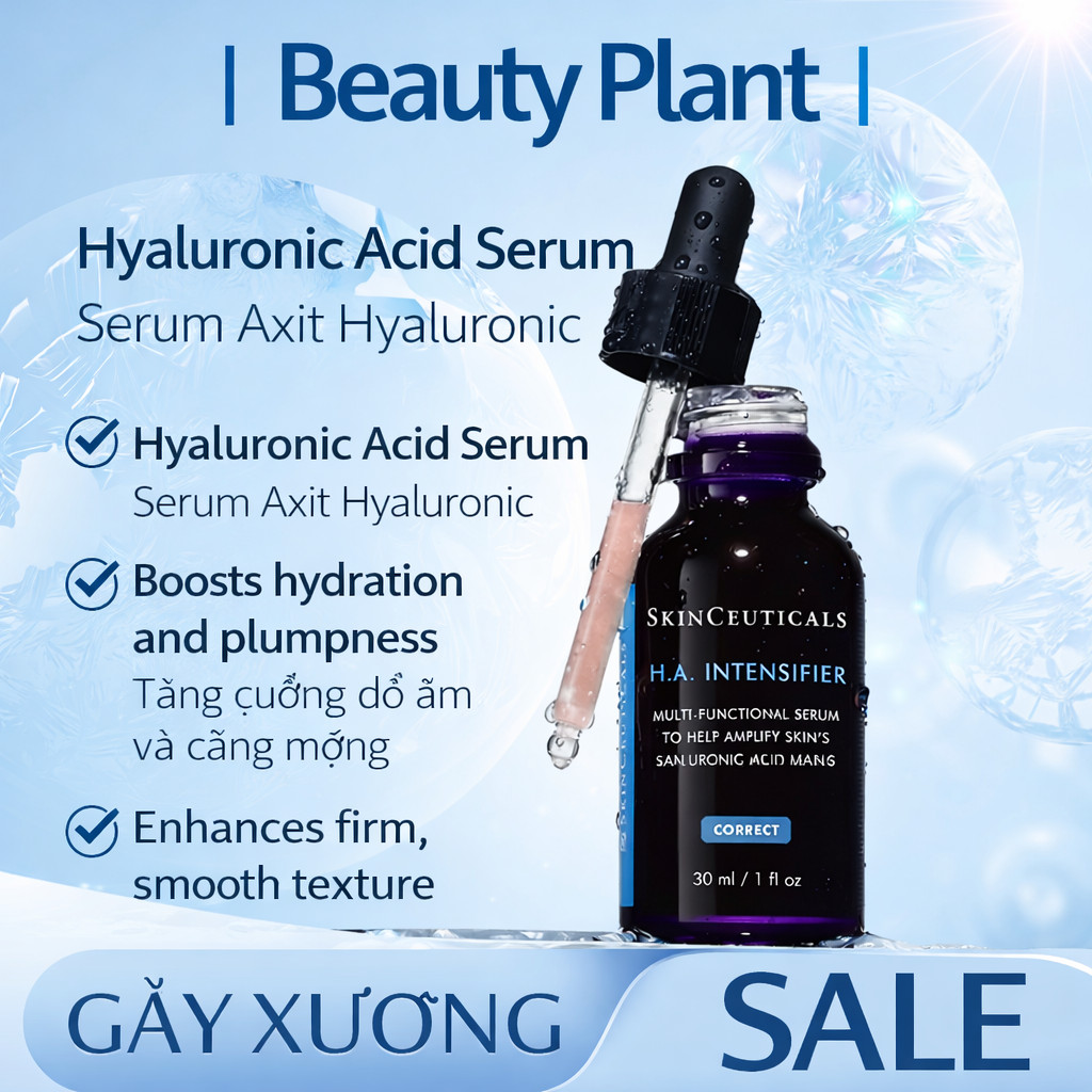 Tinh Chất Hyaluronic Acid (HA) Cấp Ẩm Giúp Da Căng Mịn, Bóng Mượt và Săn Chắc SkinCeuticals H.A. Int