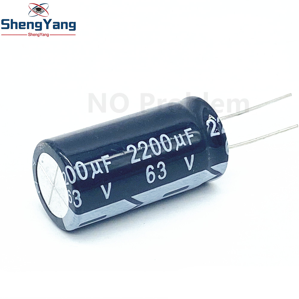 10 Chiếc Higt Chất Lượng 63V2200UF 18 * 35mm 2200UF 63V 18 * 35 Tụ Điện Phân