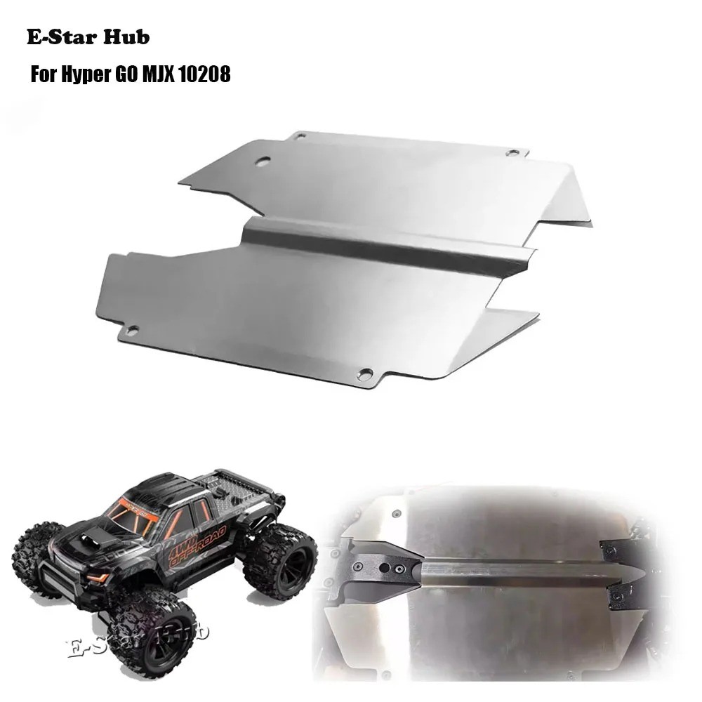 1 Bộ Thép Không Gỉ Khung Xe Giáp Bảo Vệ Cho Hyper GO MJX 10208 1 / 10 RC Mô Hình Bánh Xích Xe Nâng C