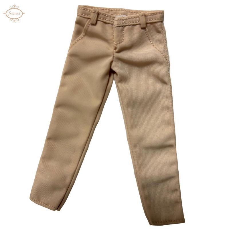 1 / 12 Hình Quần Cosplay Phụ Kiện Thời Trang Dài 3 Inch Body Doll Kaki