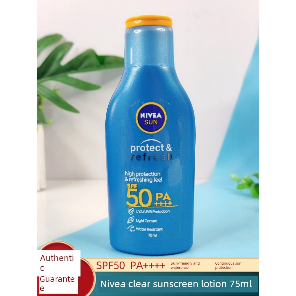 Kem chống nắng trong suốt Nivea Nam Nữ Kem dưỡng da mặt toàn thân Dưỡng ẩm Chống tia cực tím Ngoài t