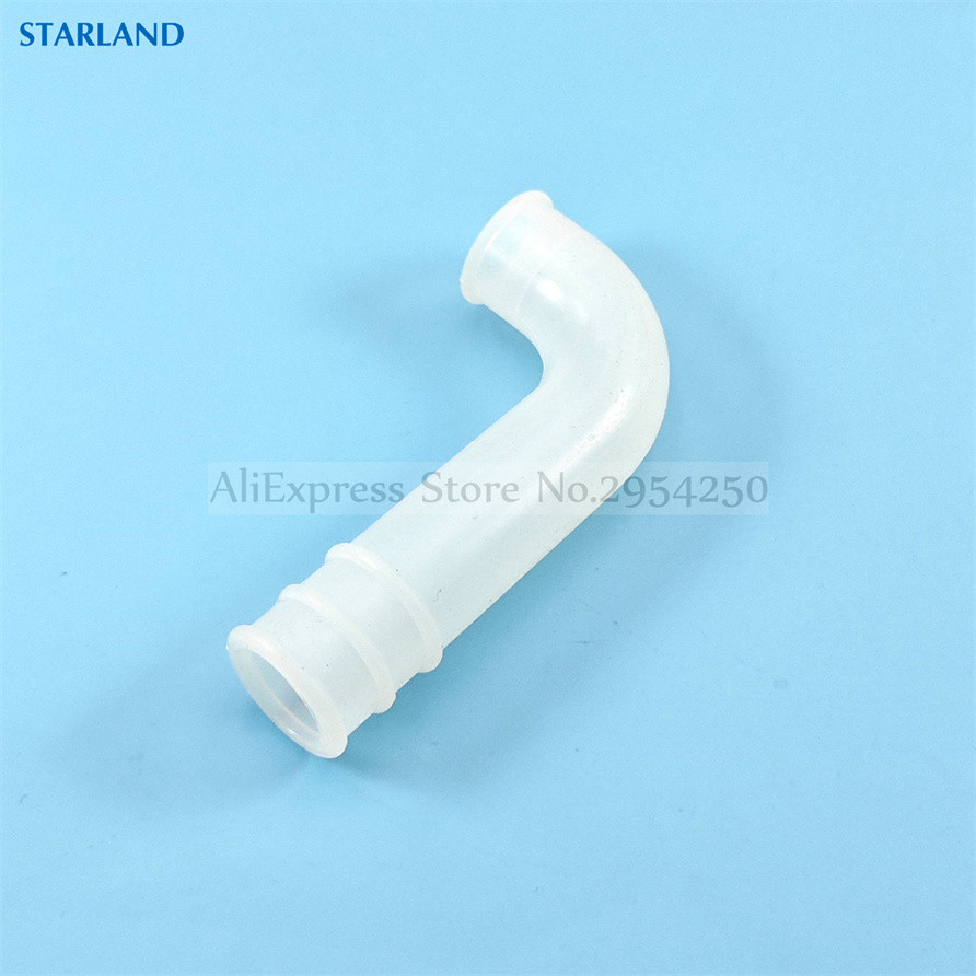 Trắng L Ống Silicon Lắp Ống Cho Ăn Dài Cho MK Mềm Máy Làm Kem Phụ Kiện Thay Thế Chiều Dài 125MM