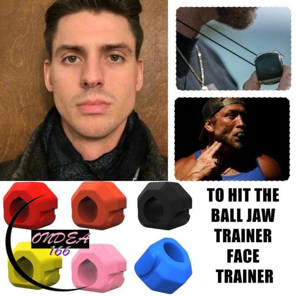 ONDEAL66 Jaw Trainer, Gum Tablets Silicone Jawline Fitness, BPA Free Anti-stress Fitness Shaper Mass