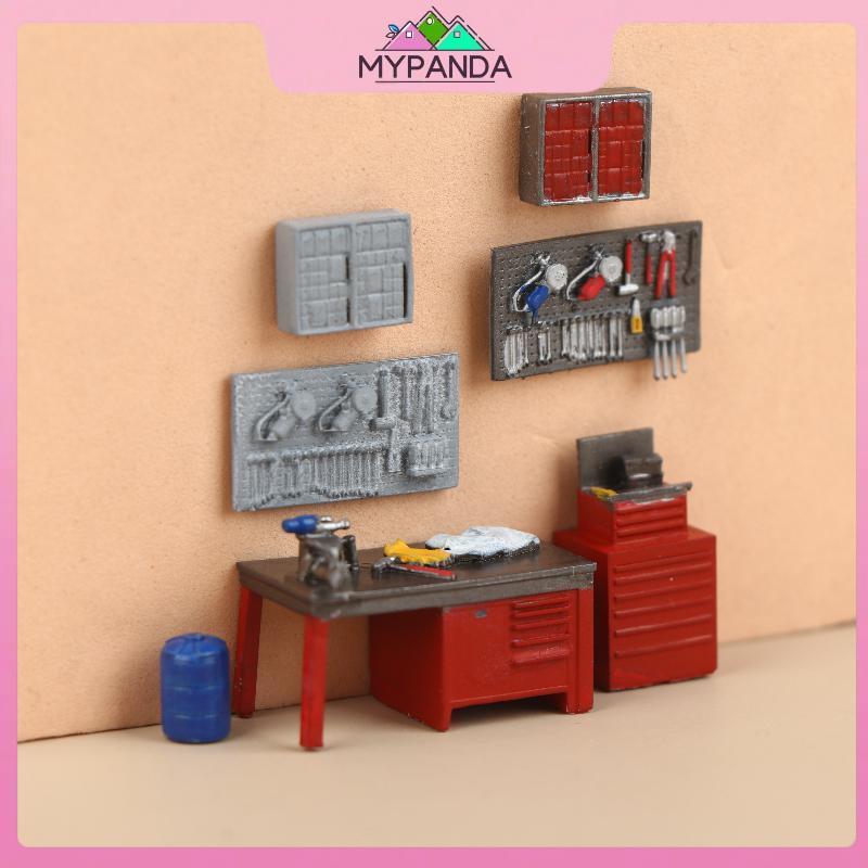 MYPANDA 1 / 64 Công cụ tỷ lệ Băng ghế / Pegboard Model Garage Scene Display Prop Phụ kiện Bộ sưu tập