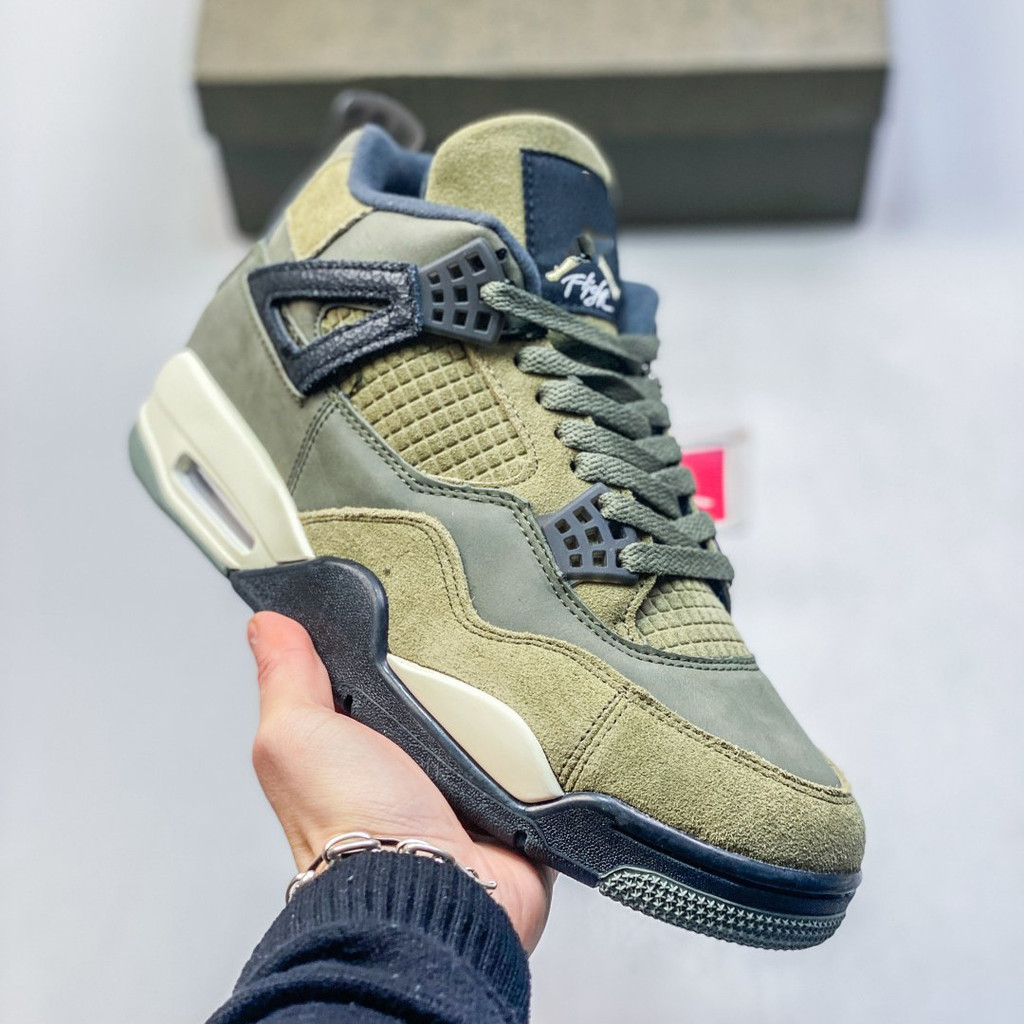 AJ4 Thế Hệ Mới Nhất - Giày Bóng Rổ Retro Với Thiết Kế Cửa Sổ & Đệm Không Khí, Thoải Mái, Chống Mài M