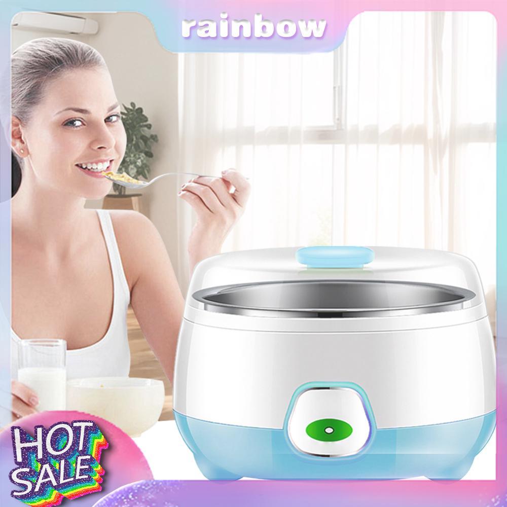 Máy làm sữa chua Mini điện 1L Máy lên men Natto đa chức năng bằng thép không gỉ dùng cho sữa chua Hy Lạp Sữa chua Phô mai Natto [cầu vồng12.vn]