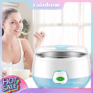 Máy làm sữa chua Mini điện 1L Máy lên men Natto đa chức năng bằng thép không gỉ dùng cho sữa chua Hy Lạp Sữa chua Phô mai Natto [cầu vồng12.vn]