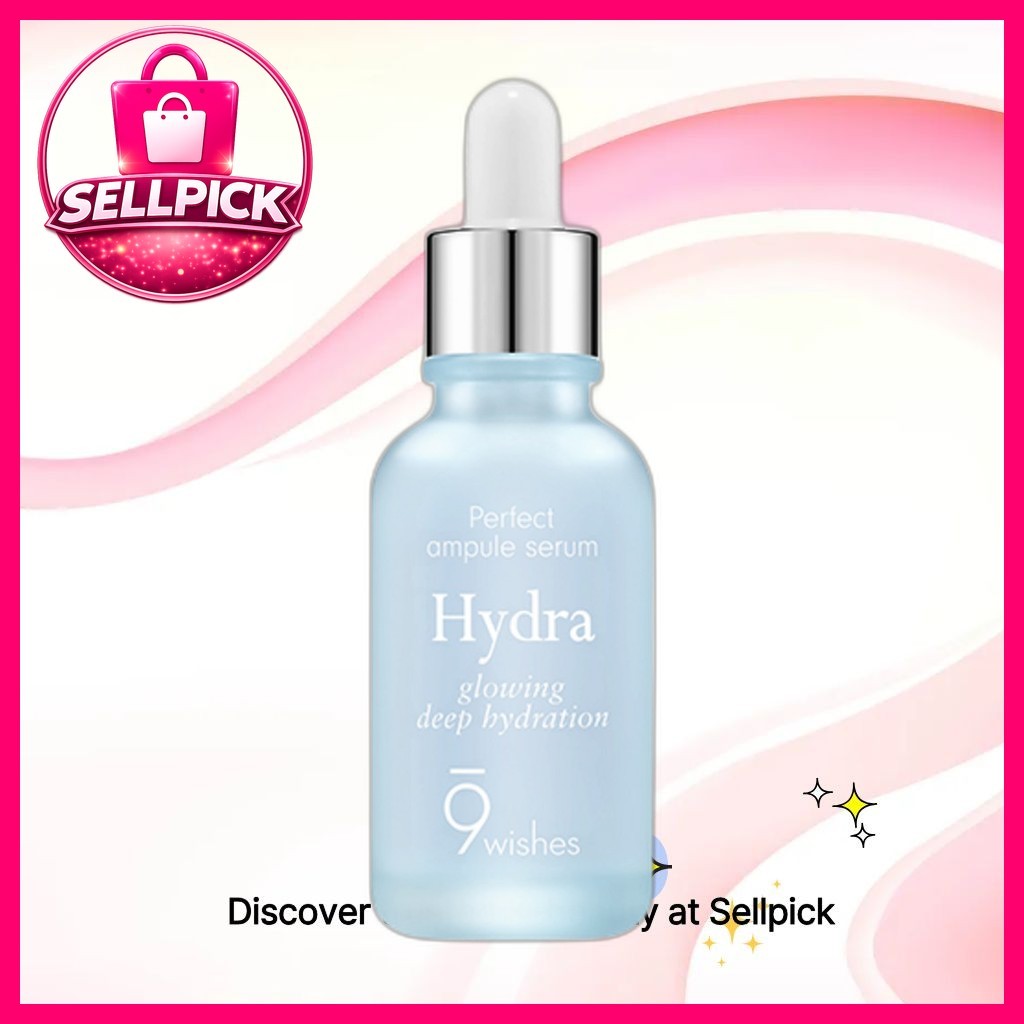 [9wishes] Hydra Glowing Deep Hydrat hóa Ampoule (Hydra Ampoule Serum), 30 mL / Serum Ampoule Hàn Quố
