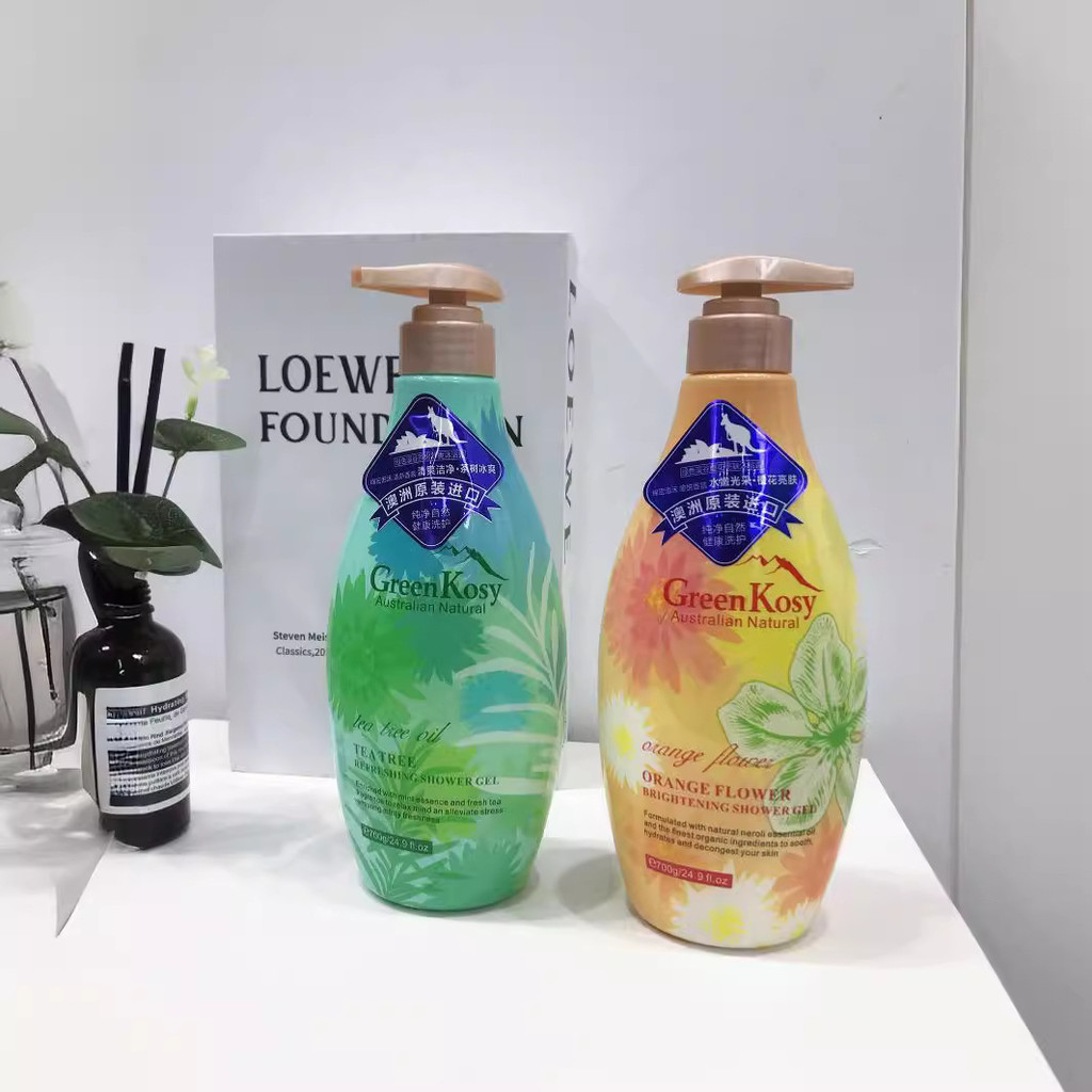 Spot Goods#Australian Green Valley Tea Tree Orange Blossom Shower Gel is refreshing, cool, long-last