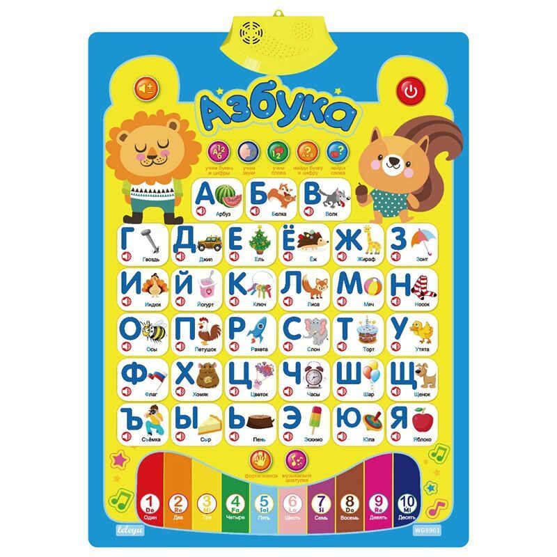 Bảng Chữ Cái Nga Có Âm Thanh Giáo Dục Sớm Đồ Chơi Giáo Dục Cho Trẻ Em 2-7 Tuổi Đồ Chơi Giáo Dục Hình