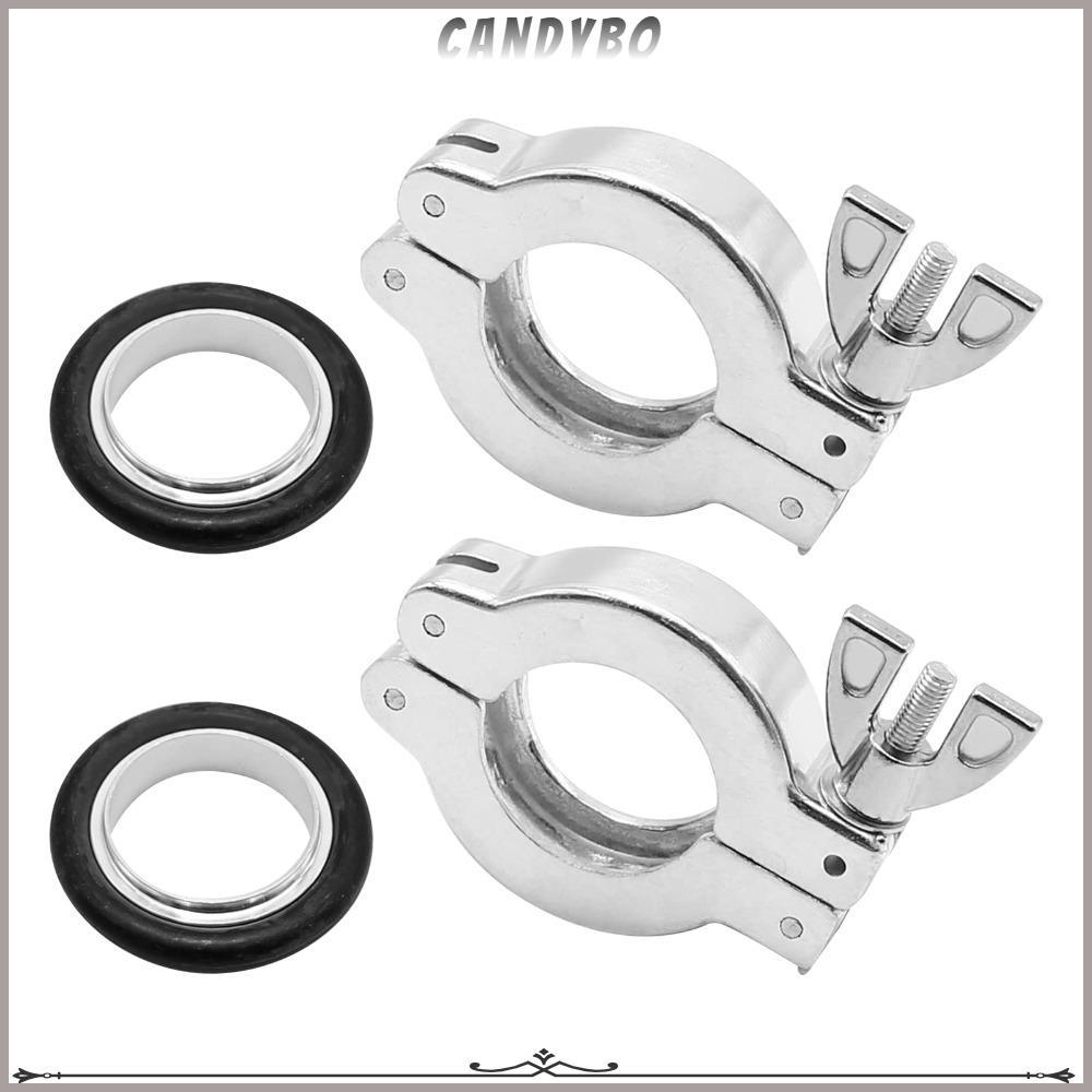 Kẹp nhôm CANDYBO KF25, Vòng định tâm bằng nhôm bạc O TYPE, Cao su di động KF25 Đen Kẹp nhanh Công nh