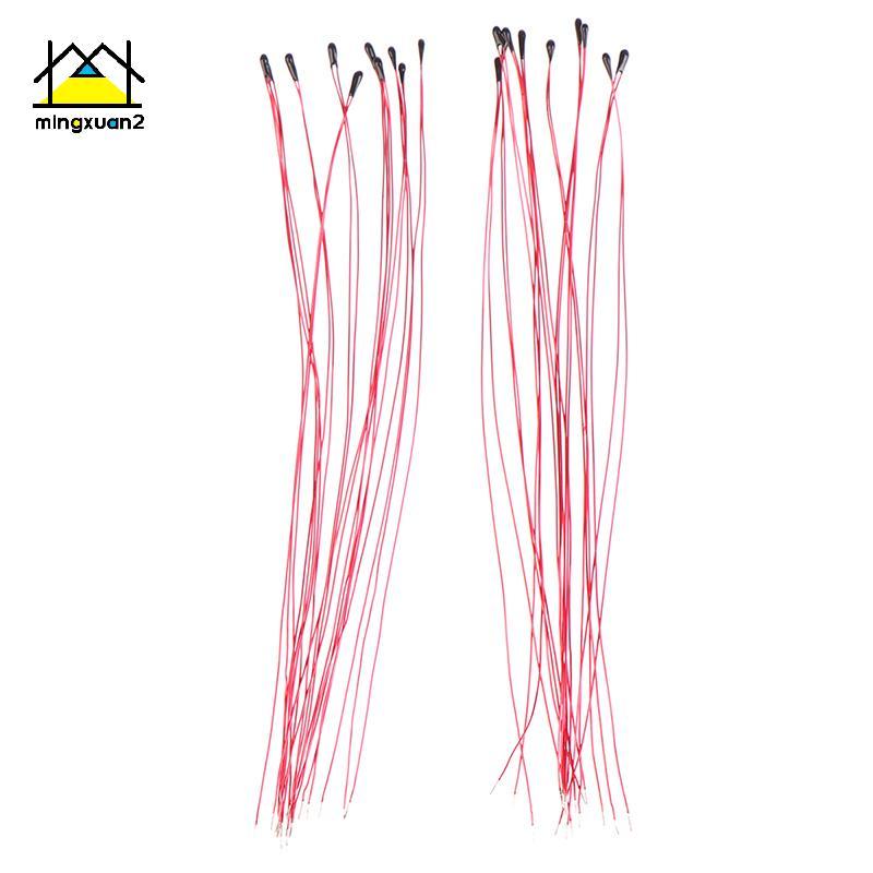 Mingxuan2 10 CÁI Điện trở nhiệt điện trở NTC MF52B 10K 100K Dây đeo đầu dò B3470 B3380 B3950 B3435 B