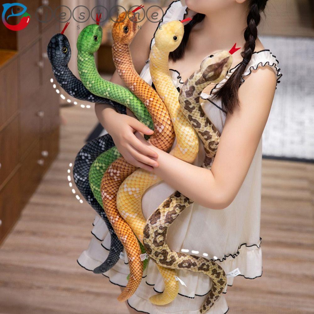 JESTINE Mô Phỏng Rắn Sang Trọng Đồ Chơi, Sang Trọng Năm Rắn Rắn Đồ Chơi Sang Trọng, Kawaii Giả Anaco