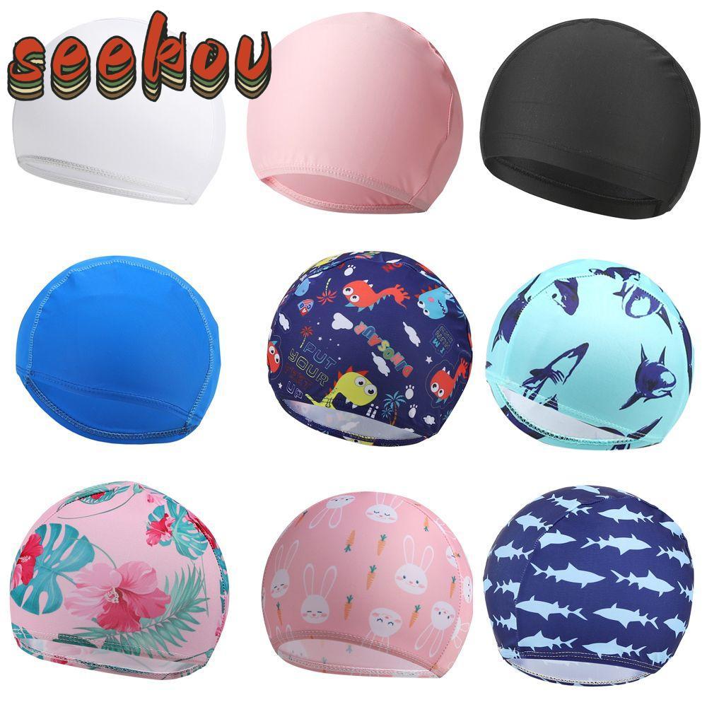 SEEKOV Mũ Bể Bơi Cá Mập Cá Sấu Bé Trai Bé Gái Trẻ Em Mũ Tắm