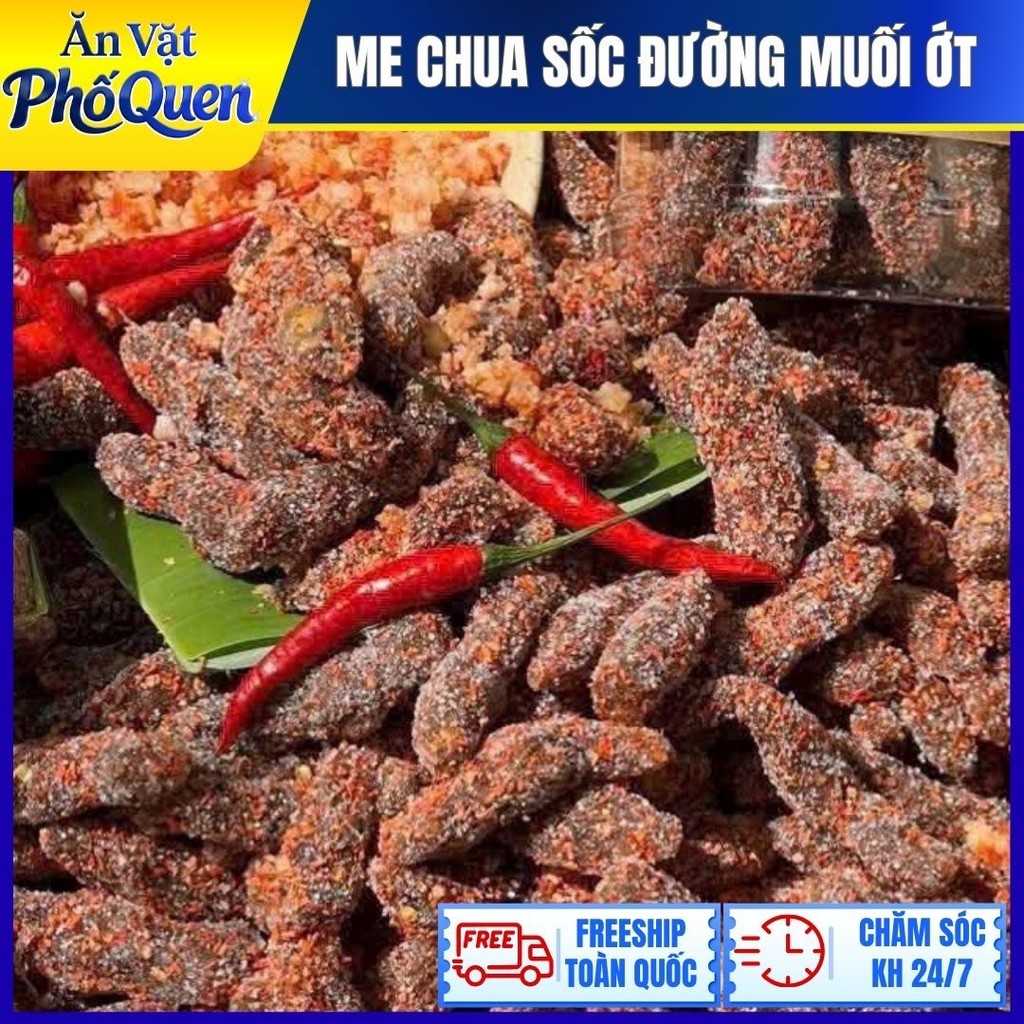 [LOẠI NGON] Me Xóc Ớt Chua Cay - Me Chua Sốc Đường Muối Ớt Thịt Dày Siêu Ngon