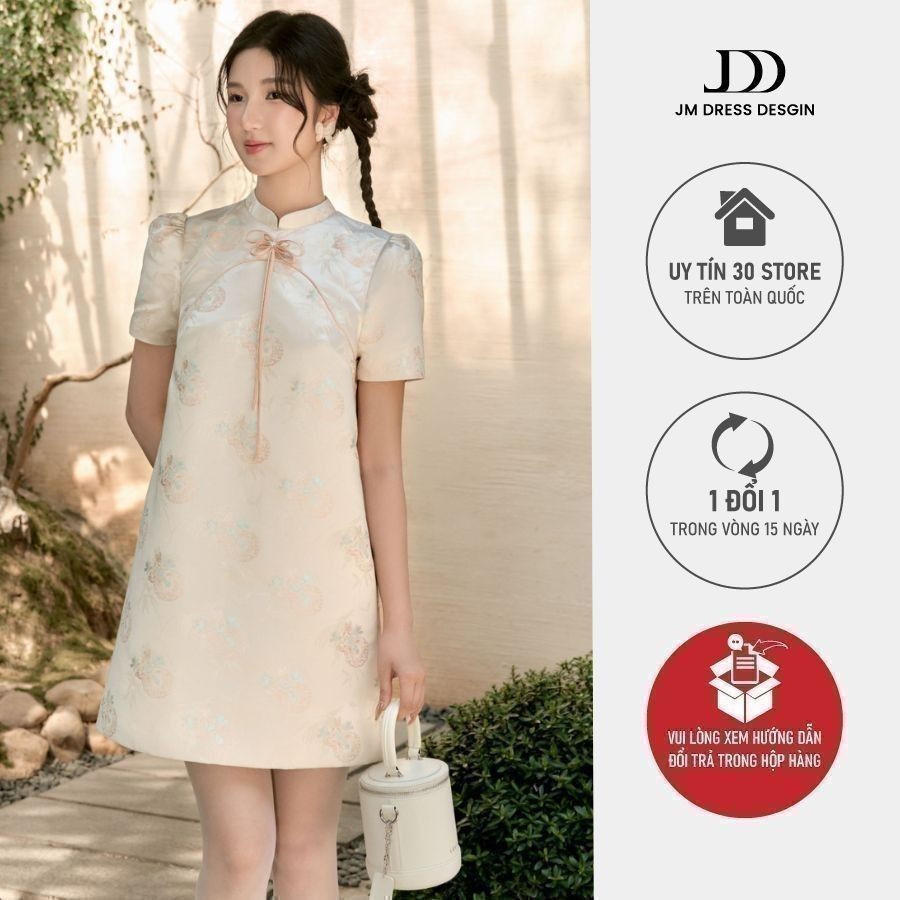 Đầm dáng suông bèo đổ chân 1F31.2411BF thiết kế bởi JM Dress Design