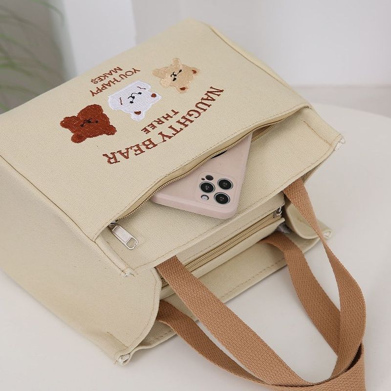 Phong Cách Mới Giá Trị Cao Túi Xách Vải Đi Chơi Đơn Giản Di Động Nhân Viên Văn Phòng Túi Xách Sinh V