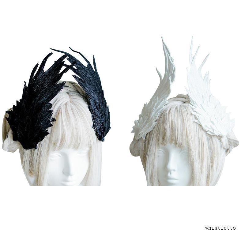 Kẹp Tóc Hình Cánh Thiên Thần Phong Cách Lolita Gothic