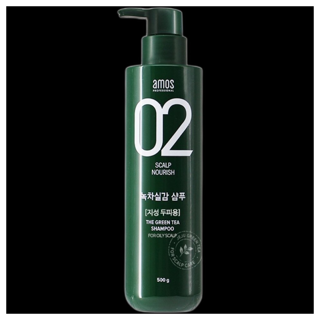 [amos] Dầu Gội Tươi Trà Xanh Cho Da Đầu Dầu, 500g, 1 Dầu Gội / Hàn Quốc Cho Da Đầu Dầu của luoncompa