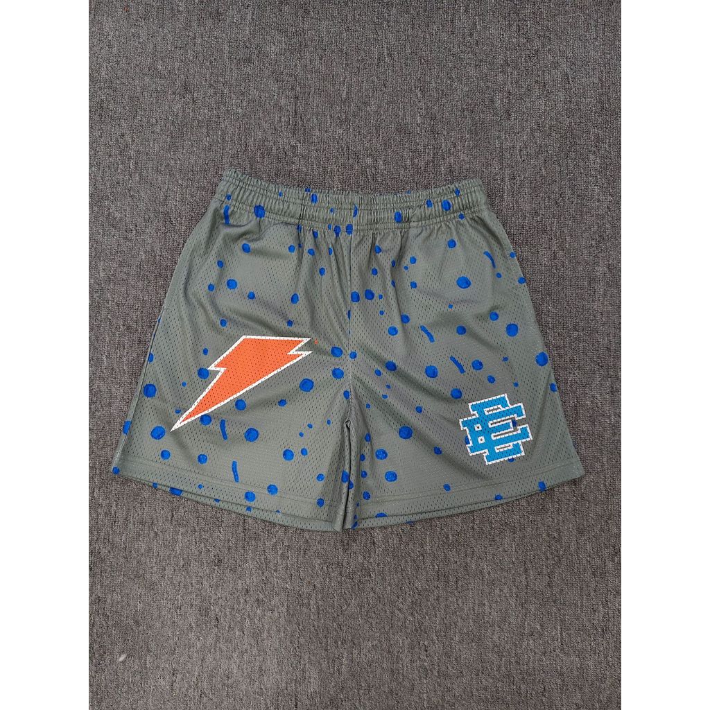 UEHU Eric Emanuel High street baseball shorts, sports beach shorts, unisex loose-fitting dark gray m