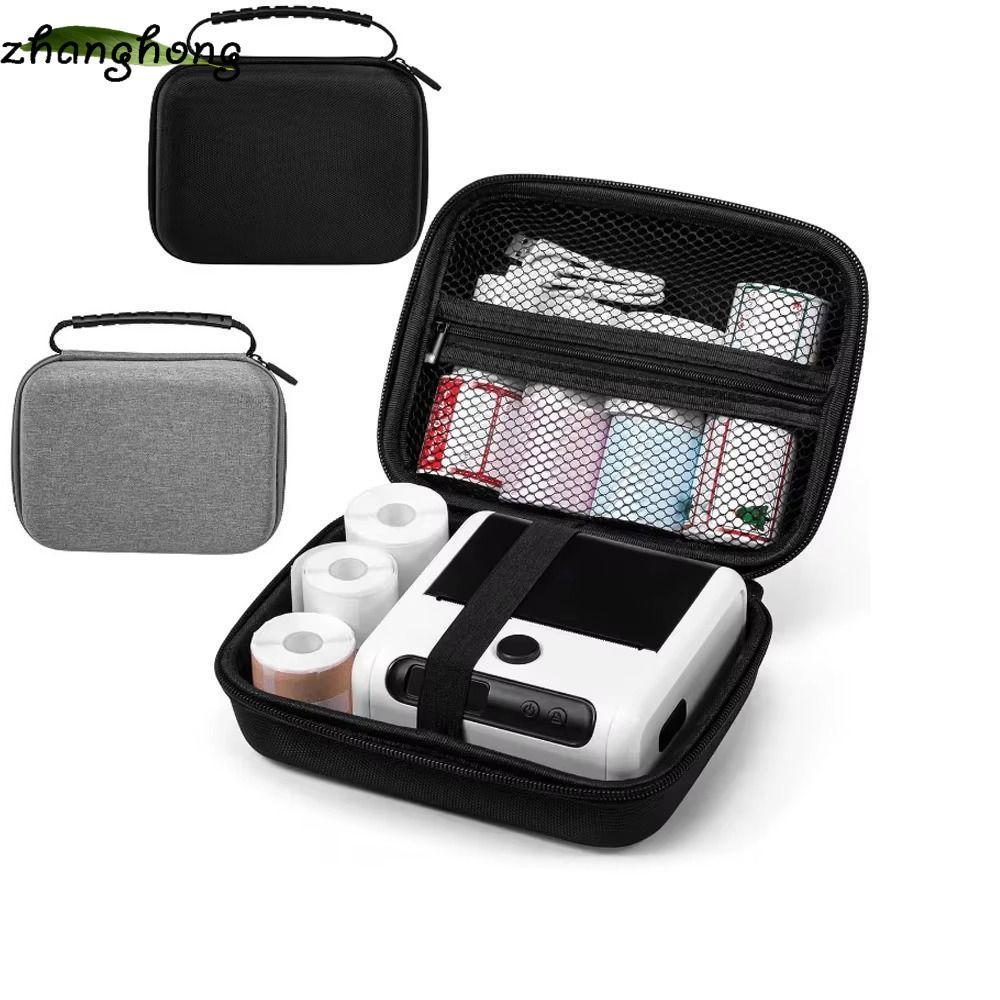 ZHANGHONG Bảo vệ, Túi đựng máy in nhãn nhiệt vỏ cứng chống sốc, 2024 Vỏ cứng chống nước bền di động 