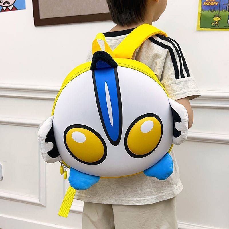 Toddler Ultraman Schoolbag 3-6 Years Old Cartoon Ultra-Light Backpack Trendy Cool Eggshell Bag Boy L