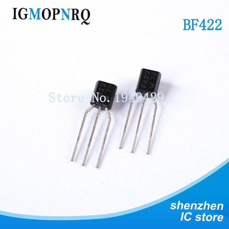 100 Cái / lốc Mới Triode TO-92 BF422 F422 bf422 250V / 0.1A NPN Bán Buôn Điện Tử