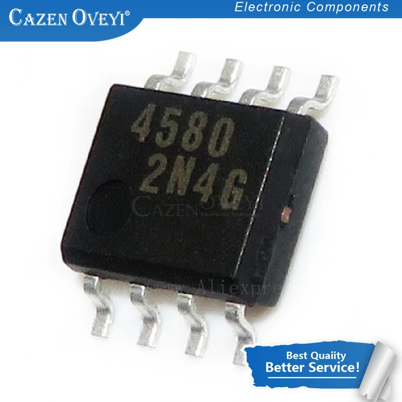 10 Cái / lốc NJM4580M SOP-8 NJM4580 SOP 4580M SMD Còn Hàng
