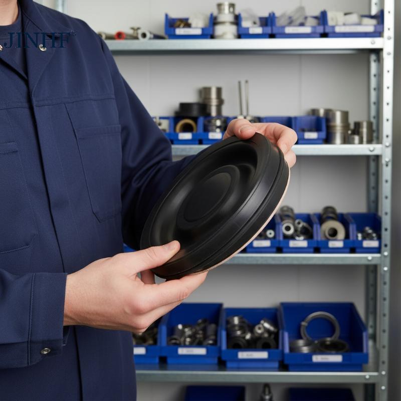 JINHF 4 Bộ Dịch Vụ Màng Pulsator Cho Máy Hút Chân Không Sữa Bò L90 / L02 / L80 AIR / L02 AIR / L02 A